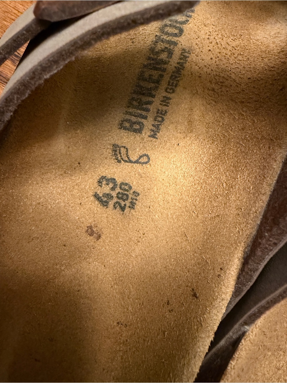 Birkenstock Arizona Two-Strap Sandals in Brown Suede - Picture 2 of 5